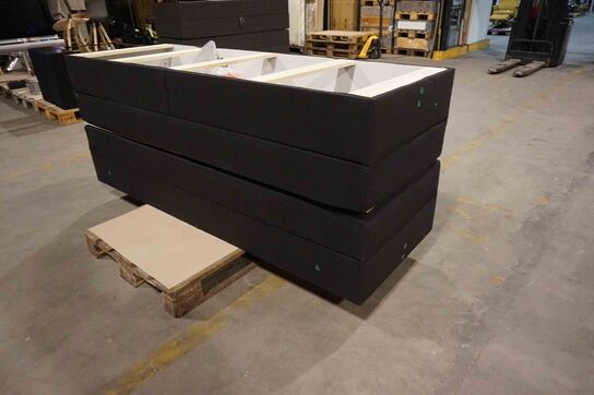 Nordisk fjer B90 seng med opbevaring 140x200 cm Antracit 