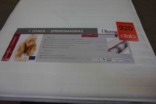 Diamant 7-zoners springmadras 90x200x19 cm