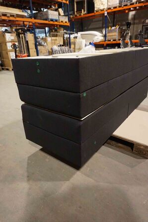 Nordisk fjer B90 seng med opbevaring 140x200 cm Antracit 