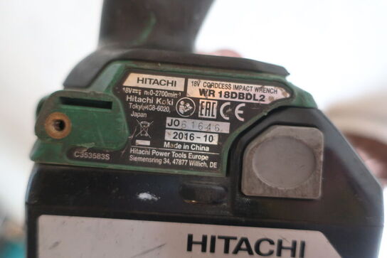 Vinkelsliber samt slagnøgle HITACHI