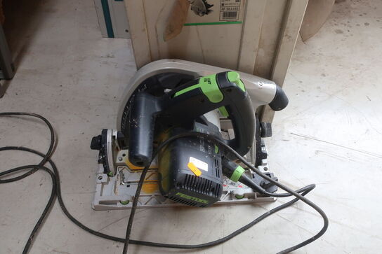 Dyksav FESTOOL TS 75 EBQ samt føringsskinne