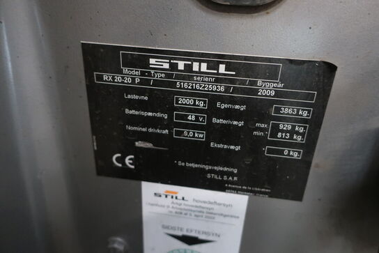 El. truck STILL RX 20-20 P (læs beskrivelse)