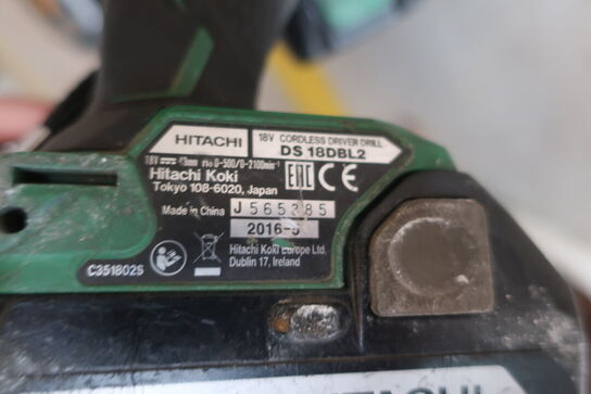 Vinkelsliber samt skruemaskine HITACHI