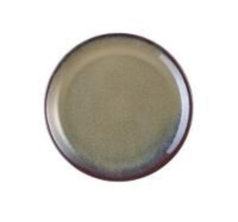 12 stk. Tallerken stentøj brun 160 mm Rustik