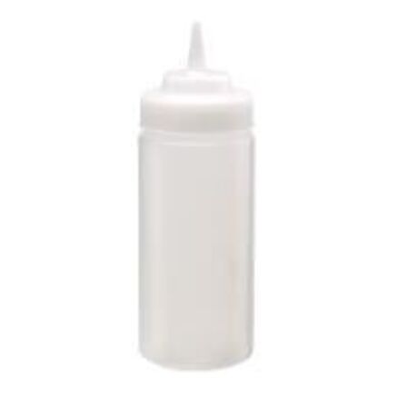 24 stk. Squeeze plast flaske 47 cl med låg