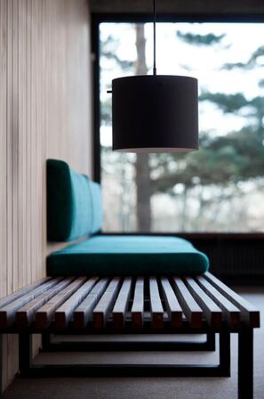 4 stk. frandsen friis og moltke fm 1954 pendel mat sort 28 cm(ubrugt)