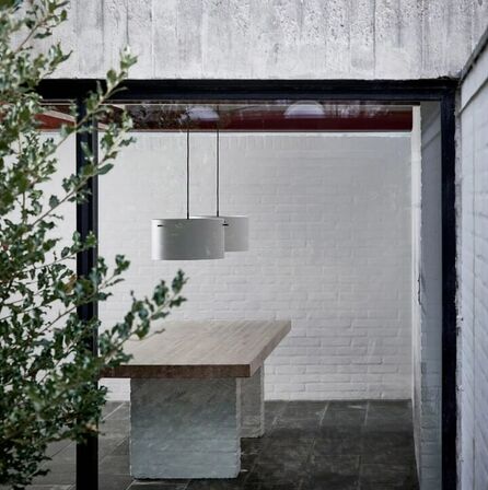 2 stk. frandsen friis og moltke fm 1954 pendel mat hvid 41 cm(ubrugt)