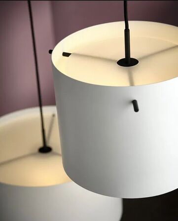 2 stk. frandsen friis og moltke fm 1954 pendel mat hvid 28 cm(ubrugt)