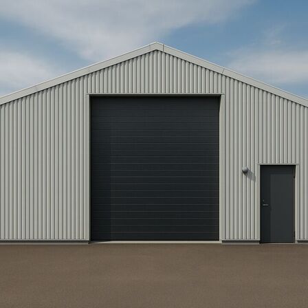 Bearsafe ledhejseport 400x400cm (8 elementer) sort RAL9005