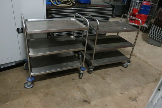 2 stk. serveringsvogne  