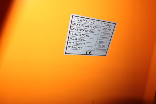 El. palleløfter 1000kg