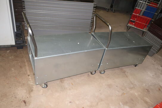2 stk. stålvogne 