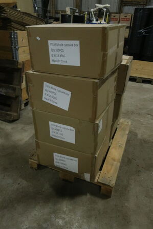 2300 stk. 4 og 6 hul cupcake box