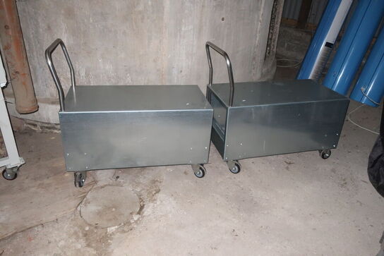 2 stk. stålvogne 