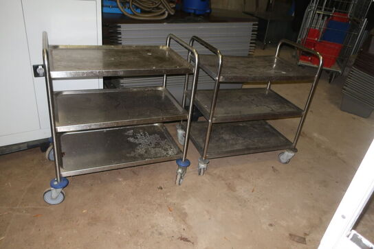2 stk. serveringsvogne  