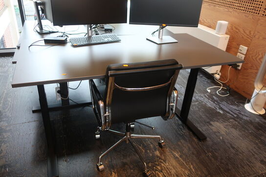 Elhæve/sænkebord HOLMRIS B8 - 160x80 cm inkl. kontorstol