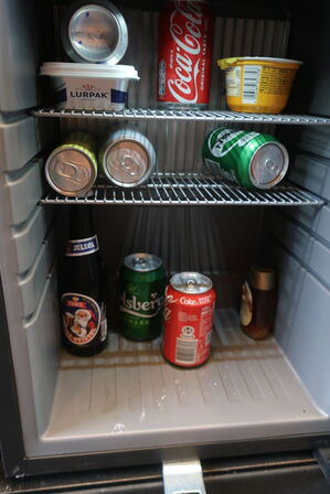 Køleskab TEFCOLD m. glaslåge