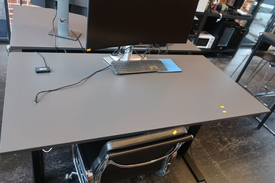 Elhæve/sænkebord HOLMRIS B8 - 160x80 cm inkl. kontorstol