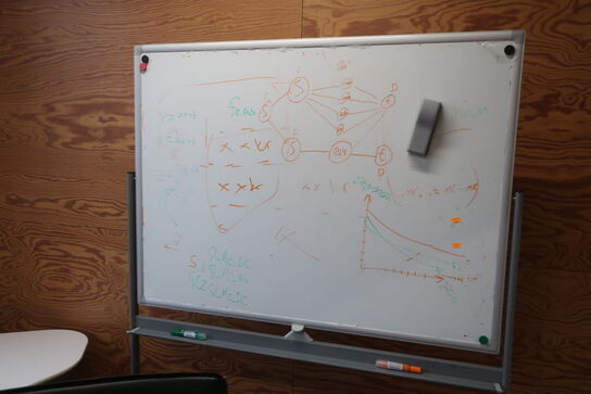 Whiteboard på hjul - 120x188 cm