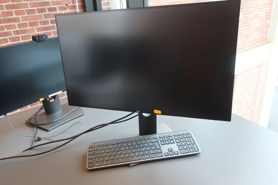 27" DELL U2720Q skærm, dockingstation og tastatur
