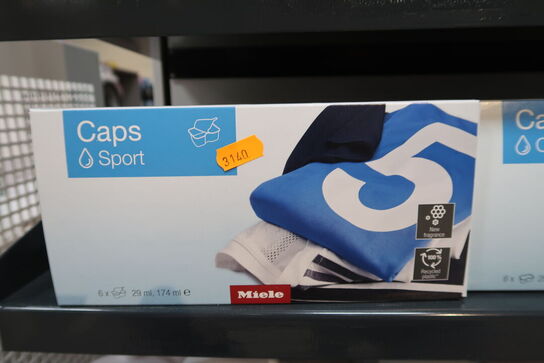 8 pakker specialvaskemiddel MIELE Caps Sport
