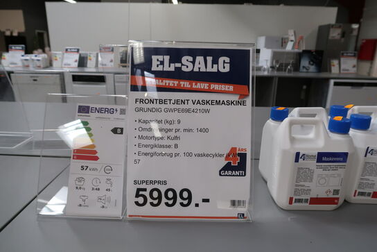 Vaskemaskine GRUNDIG GWPE69E4210W