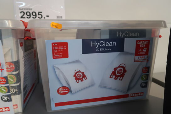 2 kasser med støvsugerposer MIELE FJM