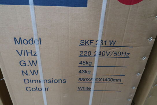 Køle/fryseskab SCANDOMESTIC SKF 231 W (ubrugt i original emballage)