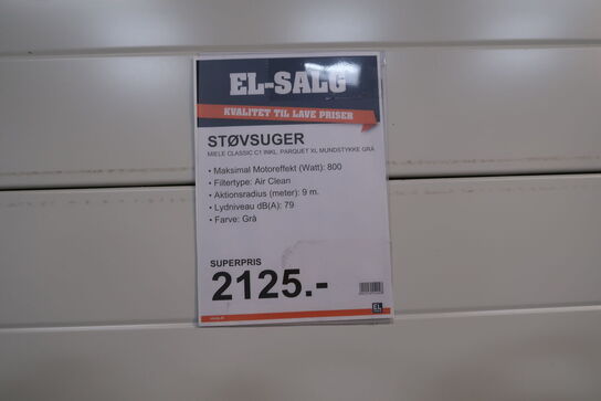 Støvsuger MIELE Classic C1 XL Grå