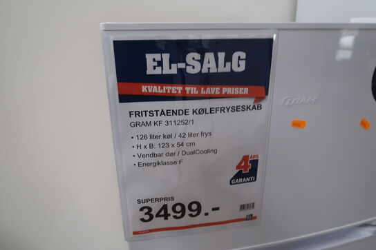 Køle/fryseskab GRAM KF 311252/1