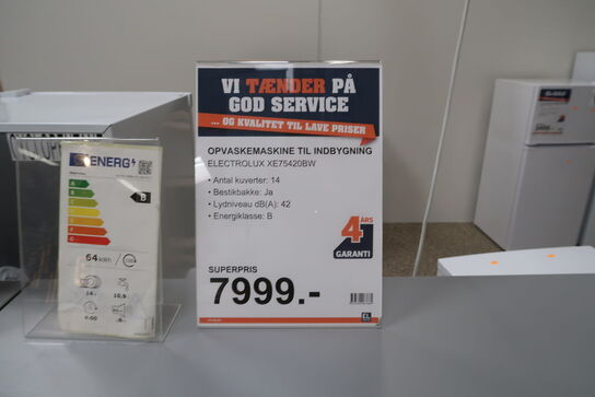 Opvaskemaskine ELECTROLUX XE75420BW