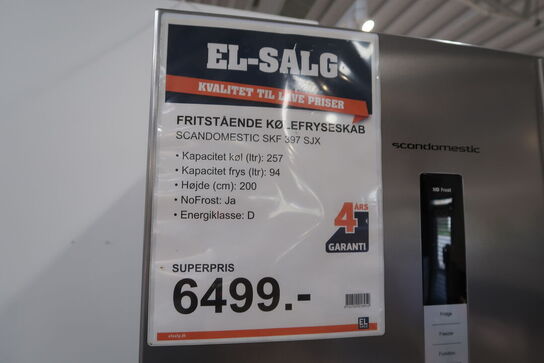 Køle/fryseskab SCANDOMESTIC SKF 397 SJX