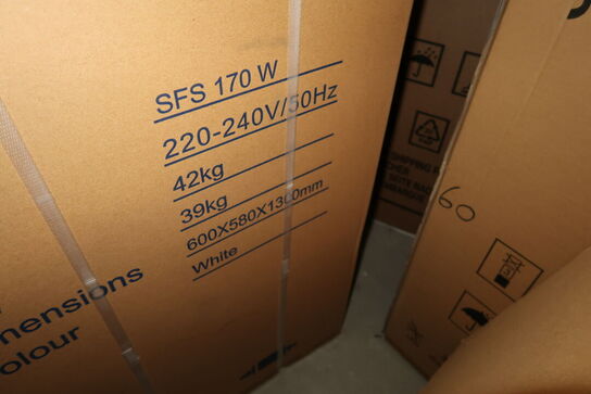 Fryseskab SCANDOMESTIC SFS 170 W (ubrugt i original emballage)