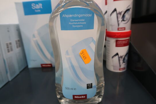 6 stk. afspædingsmiddel samt 2 stk. salt MIELE