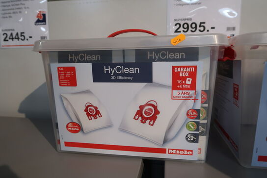 2 kasser med støvsugerposer MIELE FJM