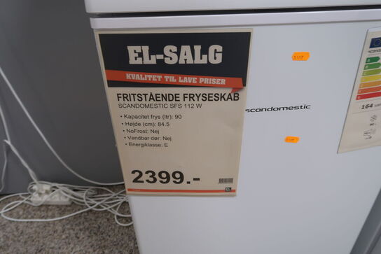Fryseskab SCANDOMESTIC SFS 112 W