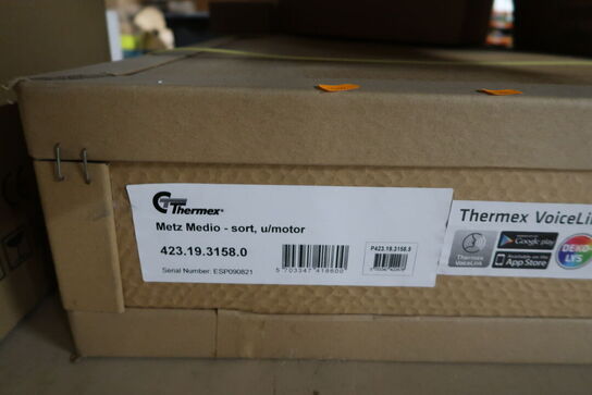 Skabsintegreret emhætte THERMEX Metz Medio - Sort u/motor (ubrugt i original emballage)