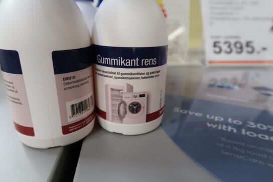 8 stk. dunke gummikant rens