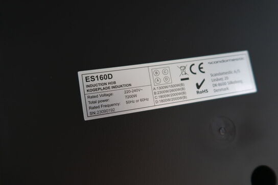 Induktionskogeplade SCANDOMESTIC ES160D