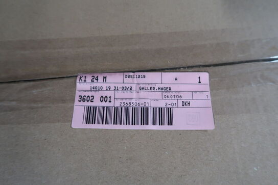 Kasse med indhold (ubrugt i original emballage)