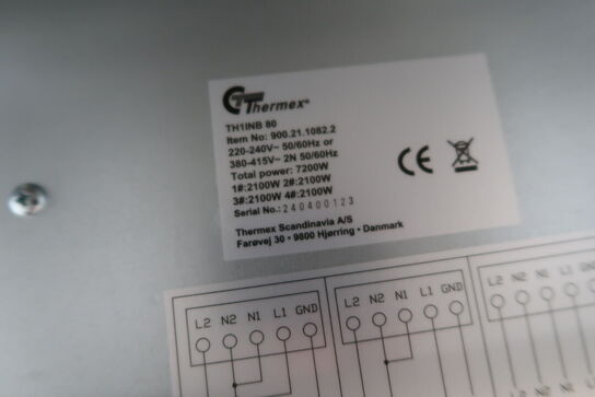 Induktionskogeplade THERMEX TH1INB 80