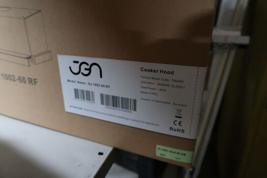 Udtræksemhætte JGNORDIC SJ 1002-60 RF (ubrugt i original emballage)