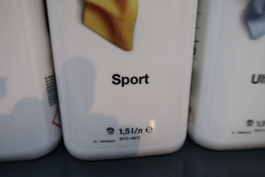 3 stk. skyllemiddel MIELE Sport samt 1 stk. ultracolor
