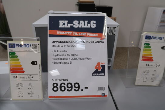 Opvaskemaskine MIELE G 5133 SCU BRWS