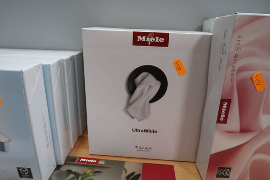 3 pakker caps SilkCare MIELE samt 2 pakker vaskepulver MIELE