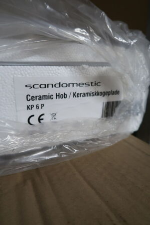 Keramiskkogeplade SCANDOMESTIC KP 6 P (ubrugt i original emballage)