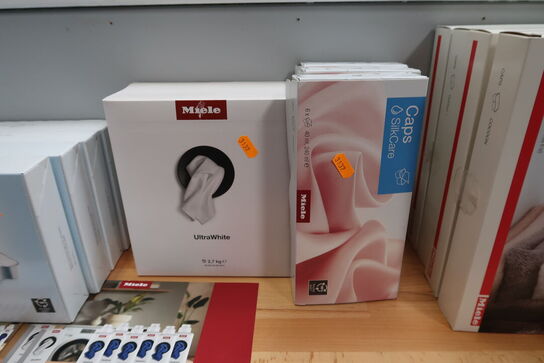 3 pakker caps SilkCare MIELE samt 2 pakker vaskepulver MIELE