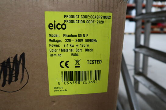 Induktionskogeplade med emhætte EICO Phantom 80 N F (ubrugt i original emballage)