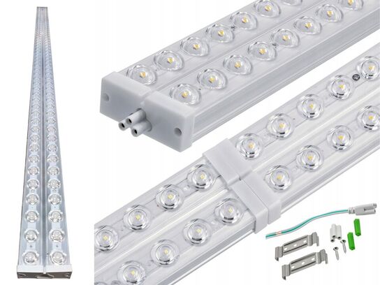 4 stk. LED lysarmaturer, 72 watt, 120 cm.