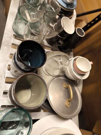 1 stk. stigevogn med blandede samples